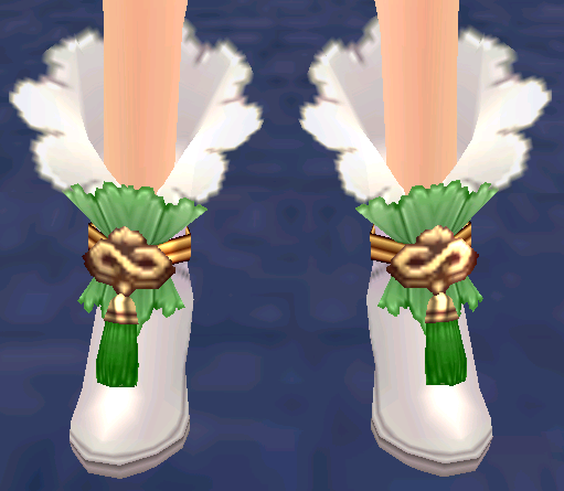 Equipped Floral Fairy Shoes (F) (Default) viewed from the front