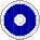 Inventory icon of Round Shield (Blue Wood, White Rim)