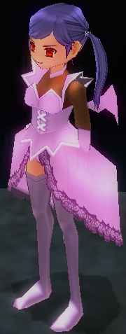 Equipped Pink Succubus Outfit viewed from an angle