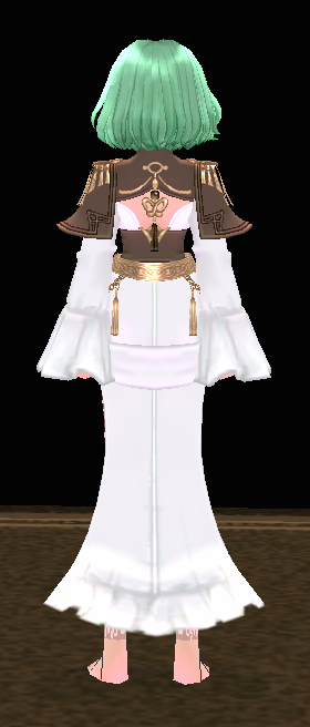 Equipped Royal Mage Outfit (F) viewed from the back