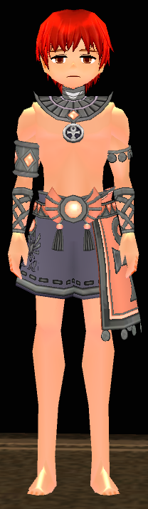 Equipped Desert Guardian Outfit (M) (Dyed) viewed from the front