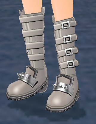 Equipped Devil Boots (M) viewed from an angle