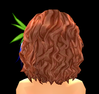 Equipped Peaceful Wig and Headband (M) viewed from the back