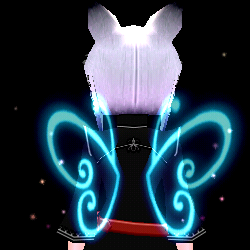 Equipped Skybound Twinkling Butterfly Wings viewed from the back