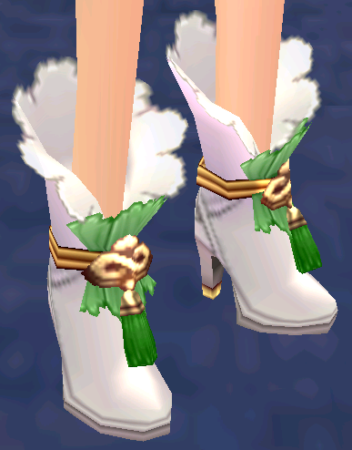 Equipped Floral Fairy Shoes (F) (Default) viewed from an angle