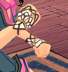 Equipped Elegant Lotus Hand Ornament (F) viewed from an angle