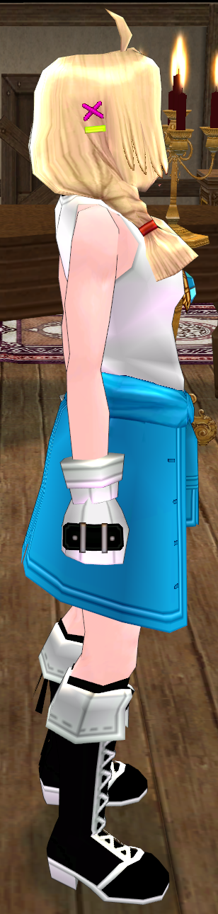 Equipped Giant Millia Set viewed from the side