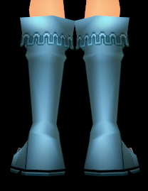 Equipped Laertes's Boots viewed from the back