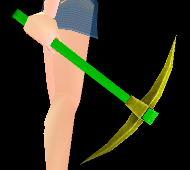 Equipped Pickaxe