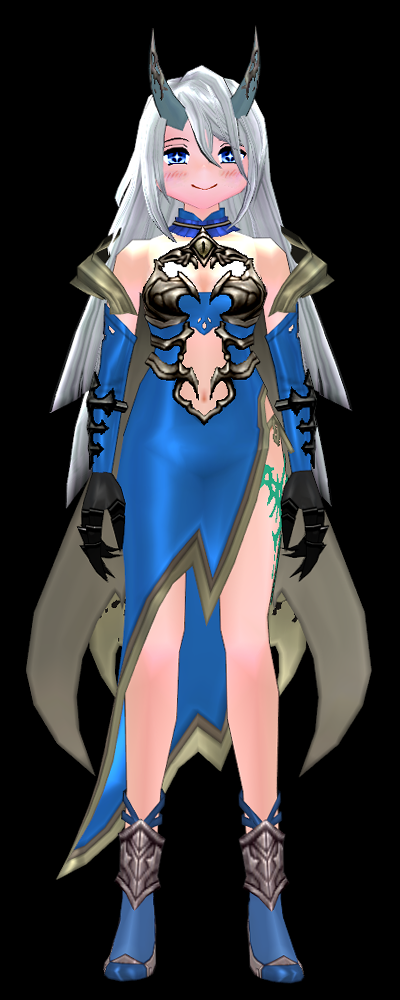 Equipped Female Abaddon Nobility Set viewed from the front