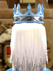 Equipped Ice Crown (M) viewed from the back