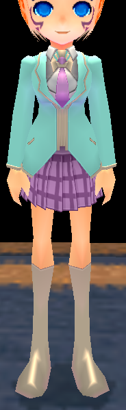 Equipped Mabinogi School Uniform (F) viewed from the front