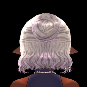 Equipped Tulip Wig (M) viewed from the back