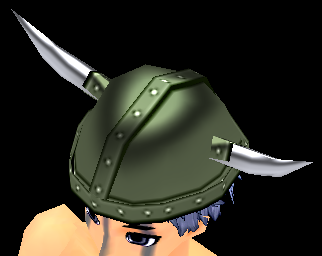 Equipped Giant Norman Warrior Helmet viewed from an angle