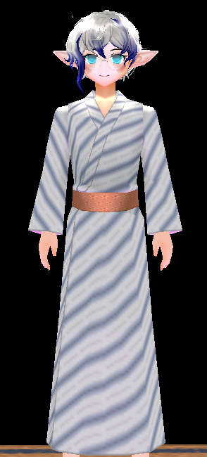 Equipped Yukata (Style B) (M) viewed from the front