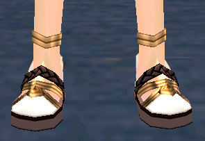 Equipped Floral Fairy Sandals (M) (Default) viewed from the front
