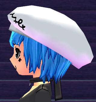 Equipped Prep Heart Beret viewed from the side