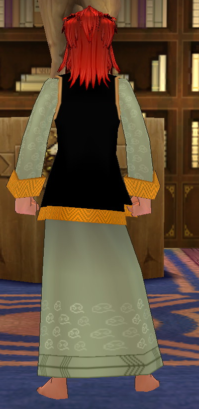 Equipped GiantFemale Jiang Shi Robe viewed from the back