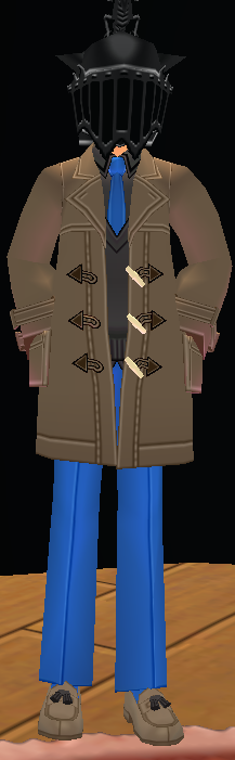Equipped Male Duffel Coat Set viewed from the front