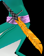 Sheathed Mysterious Phoenix Feather Sword