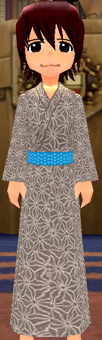 Equipped Yukata (Style F) (M) viewed from the front