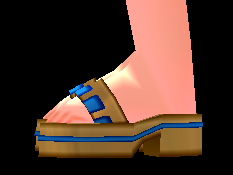Equipped Desert Warrior Sandals (M) viewed from the side