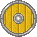 Inventory icon of Round Shield (Yellow Face)