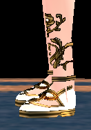 Equipped Winter Princess Boots (Default) viewed from the side