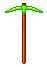 Inventory icon of Pickaxe (Orange and Green)