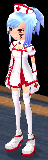 Equipped Sultry Nurse Set viewed from an angle