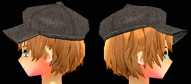 Equipped Autumn Breeze Short Style Wig and Hat (M) viewed from the side