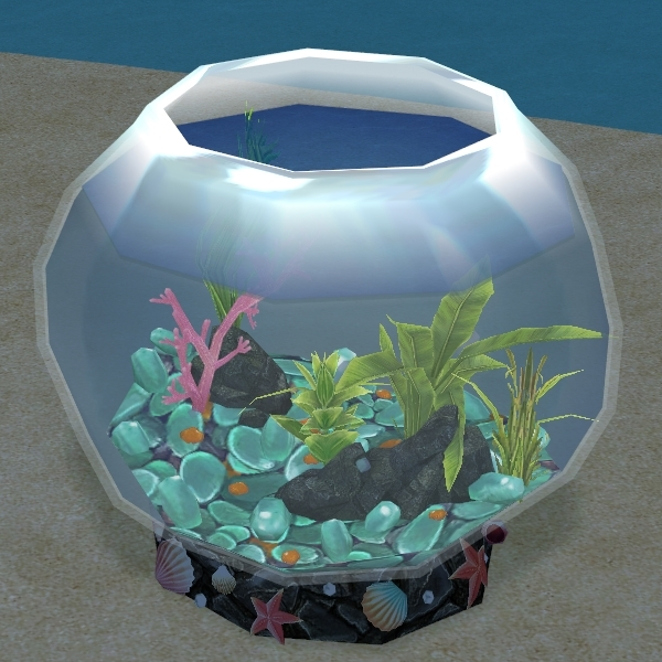 How Homestead Deep Sea Fishbowl appears at night