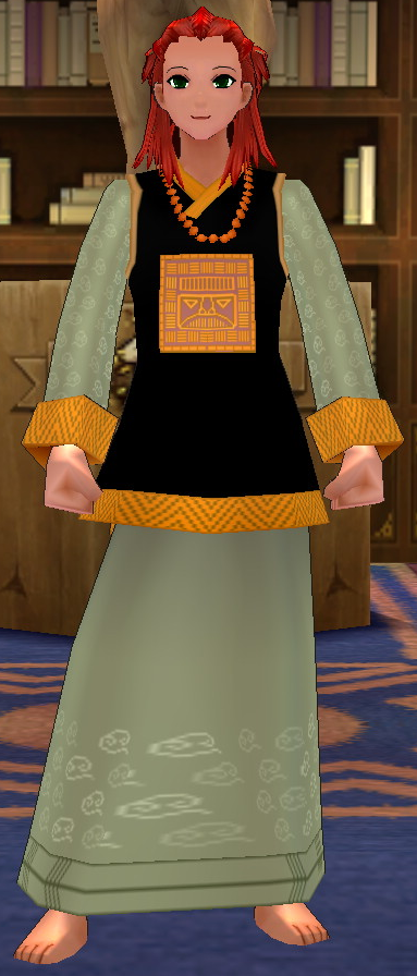 Equipped GiantFemale Jiang Shi Robe viewed from the front