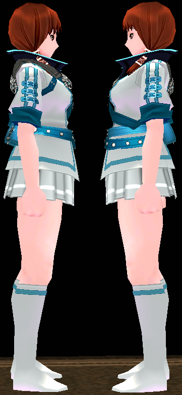 Equipped Giant Magus Crest Outfit (F) (Default) viewed from the side