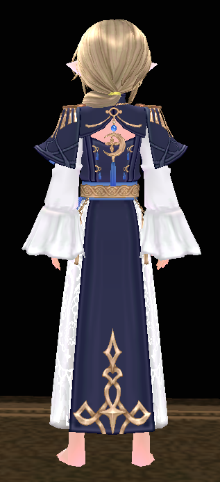 Equipped Royal Mage Outfit (M) viewed from the back