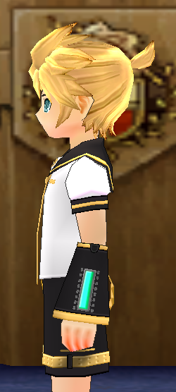 Equipped Kagamine Len Outfit viewed from the side