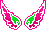 Icon of Neon Pink Angel Wings