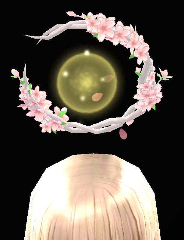 Equipped Spring Bloom Cherry Blossom Halo viewed from the front