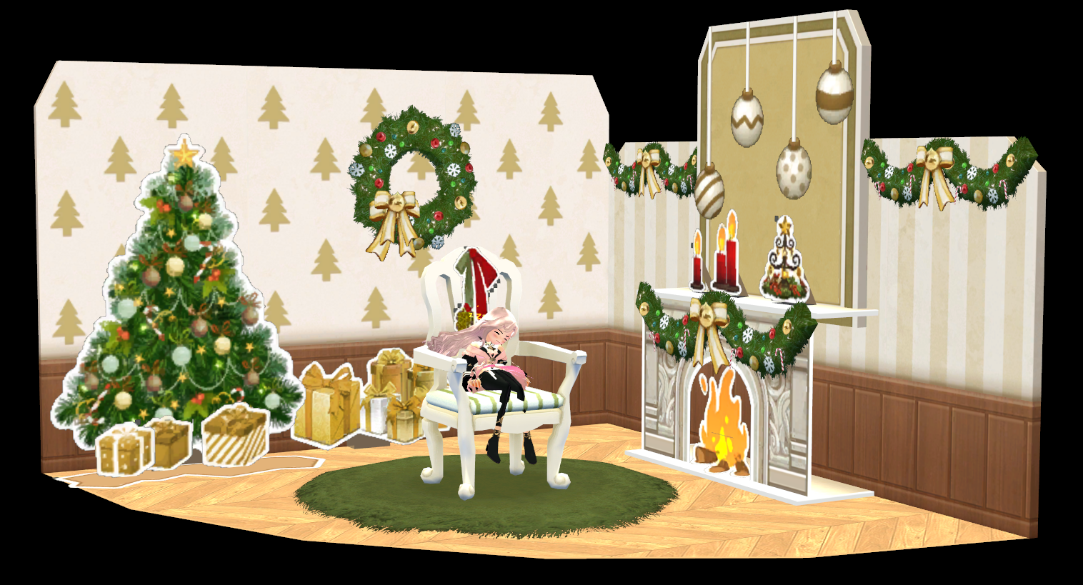 Studio Set Christmas Fireplace preview.png