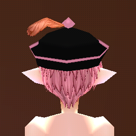 Equipped Jiangshi Hat viewed from the back