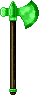 Inventory icon of Warrior Axe (Green Metal)