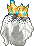 Icon of Checkmate King's Crowned Wig (M)