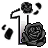 Inventory icon of Damage Skin - Black Rose