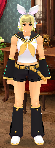 Equipped Giant Kagamine Rin Set viewed from the front