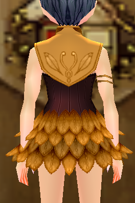 Equipped Maple Dress viewed from the back