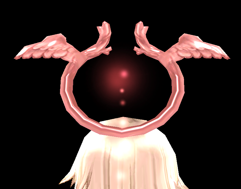 Equipped Rose Angelic Halo viewed from the back