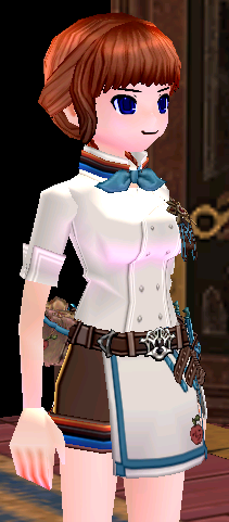 Equipped Culinary Artist Outfit (F) (Default) viewed from an angle