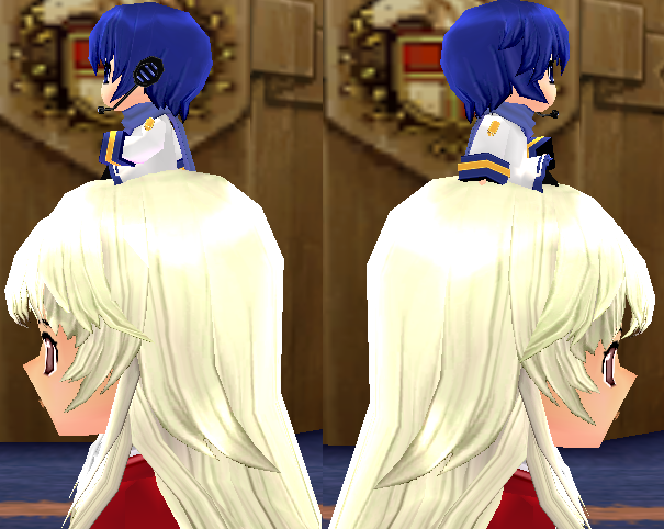 Equipped Teeny Kaito viewed from the side