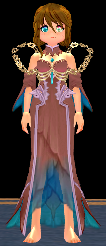 Equipped Special Death Herald Outfit (F) viewed from the front