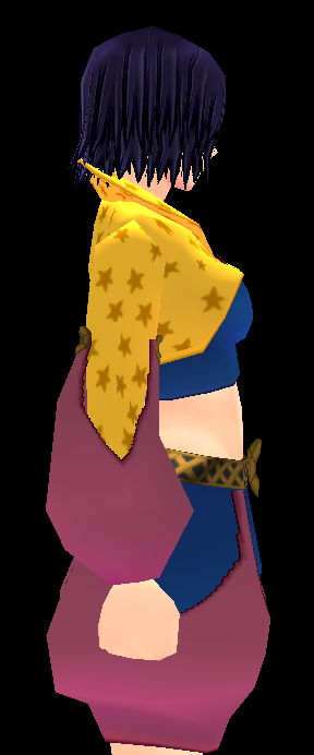 Equipped Giant Star-shaped Magician Outfit (F) viewed from the side